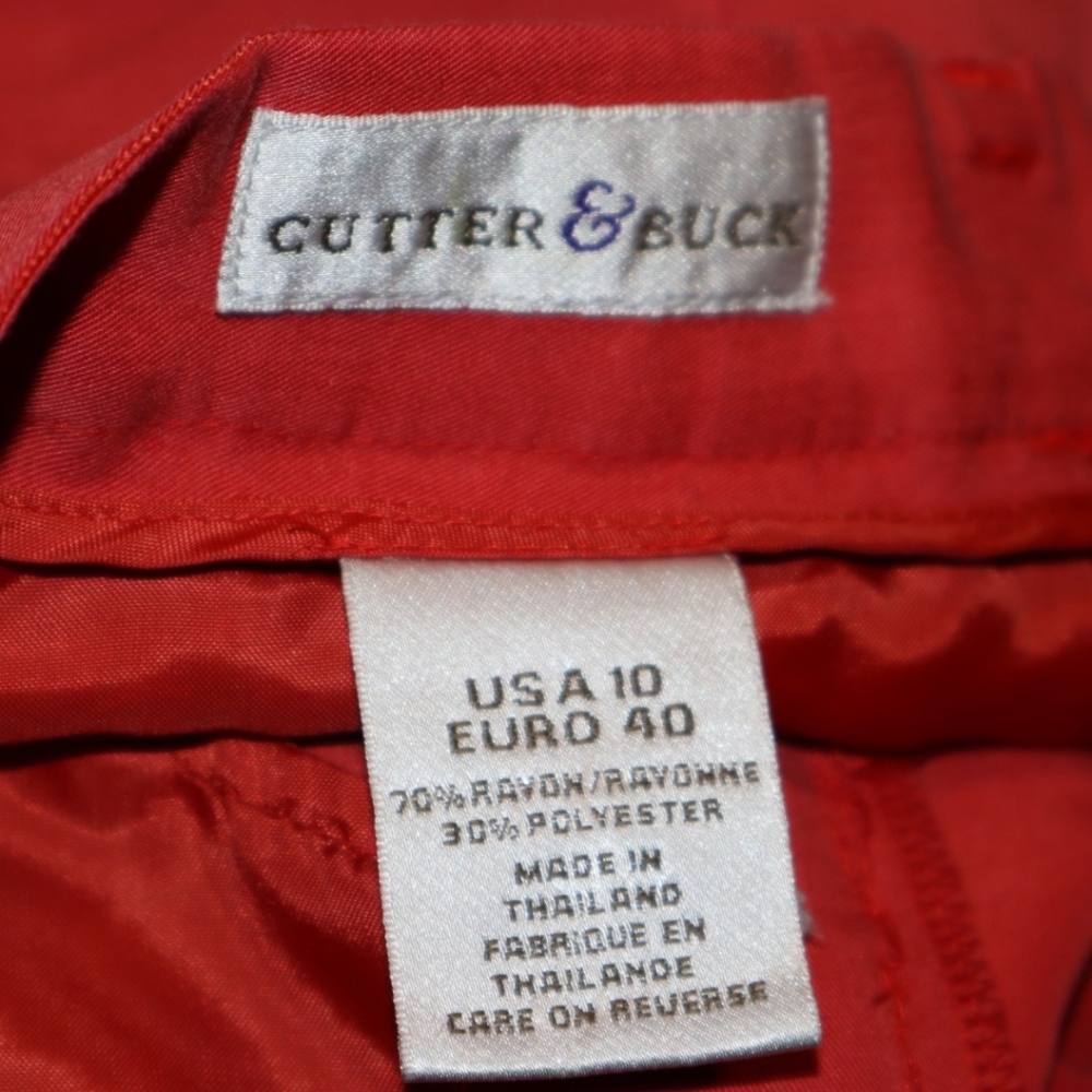 Cutter‎ & Buck Bright Orange Shorts Size 10 - Picture 6 of 7